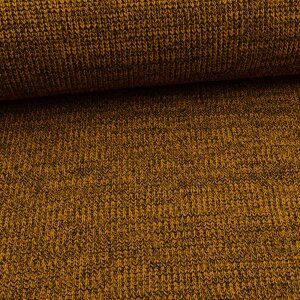knit fabric - mustard melange