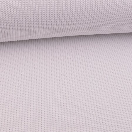 big knit fabric - white