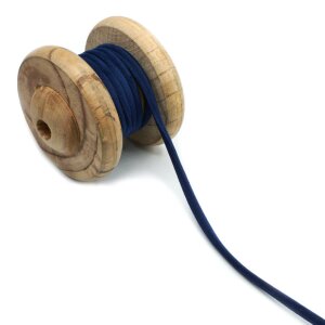 velvet cord dark blue 6mm