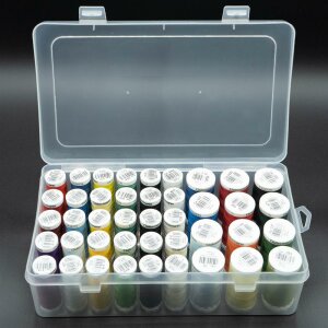 Sewing thread box for up to 42 spools