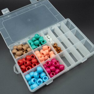 Bits and pieces box for sewing equipment with removable...
