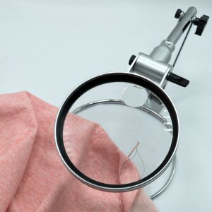 Magnifying glass for sewing and needlework