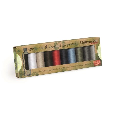 Gütermann sew-all sewing thread set rPET 10 x 100m recycled polyester