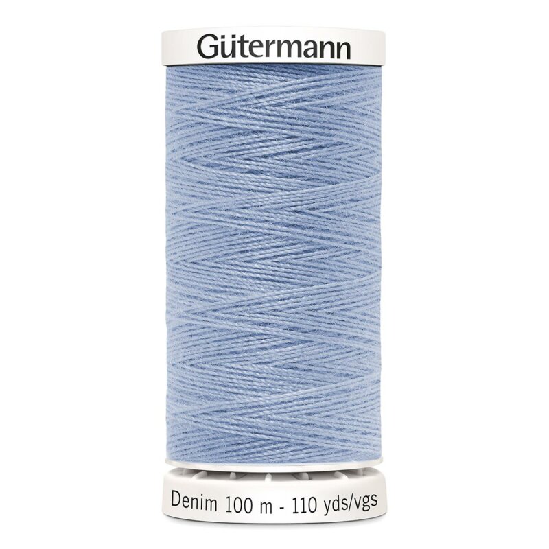 Gutermann denim 100 M No.50 Polyester Thread POUR MAIN ET MACHINE-couleur 9455