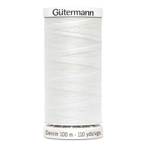 Gütermann Denim jeans sewing thread Nr. 1016 - 100m,...