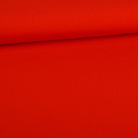Glitzerpüppi uni cotton Jersey - red