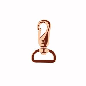 carabiner hook bag snap hook metal -  25 mm rosé gold