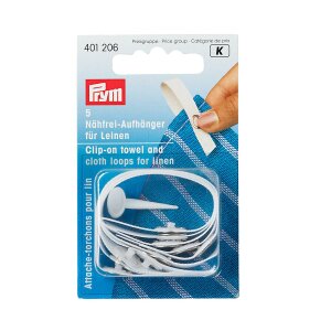 Hanging Loop, Linen, White, Pack of 5 (401206)