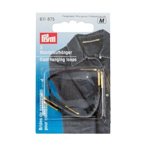 Coat Hanging Loop, Leatherette, Colour Assorted, Pack of 3 (611875)