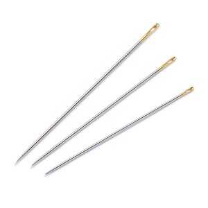 Sewing Needles, Long, with Gold Eye, No.3-7, assorted,...