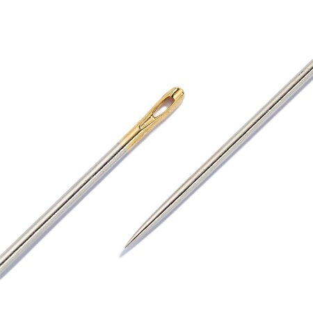 Sewing needles long, with Gold eye, No.5-9, assorted, Pack of 20 (121295)